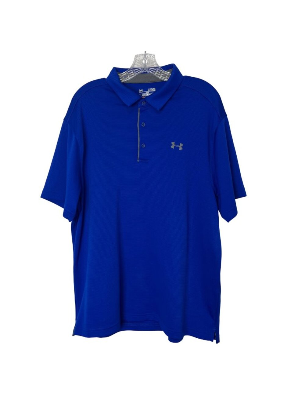 Under Armour Golf‎ Polo Shirt Mens XL Blue Loose Fit Summer Casual